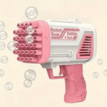 Pistolet do baniek mydlanych Rocket Boom – 32 otwory różowy
