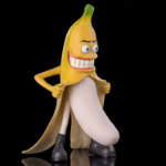 Figurka Banana Man – zabawna ozdoba z żywicy do domu lub biura