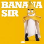 Figurka Banana Man – zabawna ozdoba z żywicy do domu lub biura
