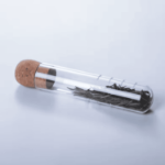 Szklany zaparzacz do herbaty z korkiem – minimalistyczny infuser borokrzemowy