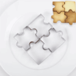 Foremki do ciastek puzzle 4 szt. – foremki ze stali nierdzewnej do ciastek 
