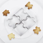 Foremki do ciastek puzzle 4 szt. – foremki ze stali nierdzewnej do ciastek 