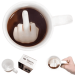 Kubek Up Yours – kubek z palcem środkowym 300 ml ceramiczny