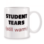Kubek Student Tears – śmieszny kubek 320 ml dla nauczyciela lub wykładowcy