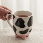 Kubek krowa 500 ml ceramiczny z wymionami zabawny prezent