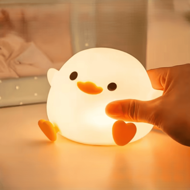 Lampka nocna kaczka DeDo Duck LED dotykowa silikonowa
