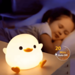 Lampka nocna kaczka DeDo Duck LED dotykowa silikonowa