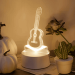Lampka nocna gitara 3D LED USB prezent dla muzyka