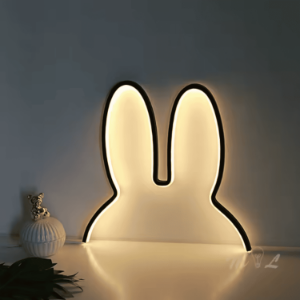 Lampka królik LED 32 cm USB nowoczesna dekoracja pokoju