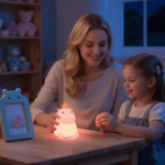 Lampka Hipopotam silikonowa LED 1200 mAh dotykowa USB