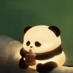 Lampka Panda silikonowa LED 3 kolory 1200 mAh dotykowa