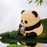 Lampka Panda silikonowa LED 3 kolory 1200 mAh dotykowa