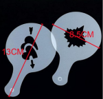 Szablony do kawy, deserów i ciast 16 szt.