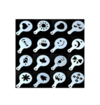 Szablony do kawy, deserów i ciast 16 szt.