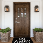 Wycieraczka GO AWAY – czarna mata powitalna 60x40 cm