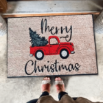 Wycieraczka Merry Christmas – świąteczna mata antypoślizgowa 60x40 cm