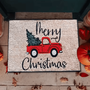 Wycieraczka Merry Christmas – świąteczna mata antypoślizgowa 60x40 cm