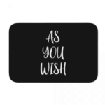 Wycieraczka As You Wish – czarna mata powitalna