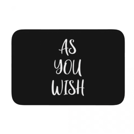 Wycieraczka As You Wish – czarna mata powitalna antypoślizgowa Wycieraczka As You Wish – czarna mata powitalna