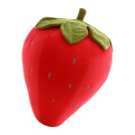 Poduszka Truskawka – pluszowa przytulanka 25 cm 