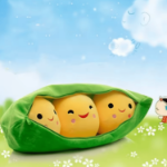 Pluszak Groszek 25 cm – mała maskotka kawaii 