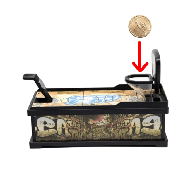 Skarbonka koszykówka z wyrzutnią monet zabawna gra 