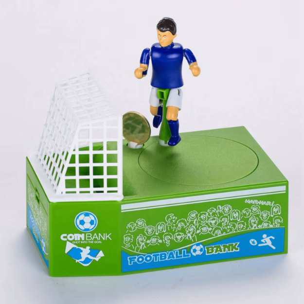 Skarbonka piłkarz z bramką elektroniczna 