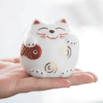 Skarbonka kot szczęścia maneki neko ceramiczna 7 cm prezent