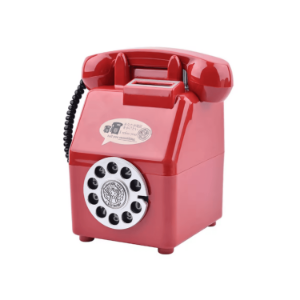 Skarbonka retro telefon 16 cm dekoracja 
