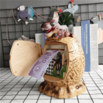 Skarbonka dinozaur jajko elektroniczna muzyczna z kodem