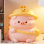 Skarbonka świnka z czapką winylowa duża prezent