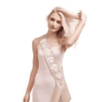 Zestaw Bride To Be – welon, szarfa i korona na panieński