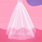 Welon Bride To Be – klasyczny welon na wieczór panieński