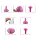 Dekoracje penis różowe wiszące – papierowe ozdoby na panieński