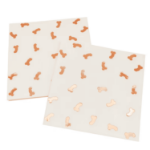 Serwetki peniski różowe złoto 33x33 – 10 szt. panieński