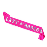 Szarfa Last Rodeo – różowy pasek na panieński kowbojski