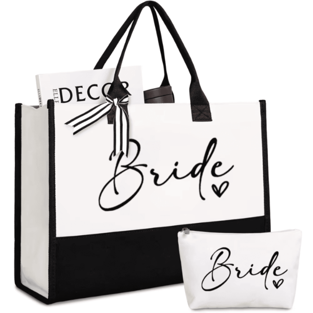 Zestaw Bride – torba i kosmetyczka dla panny młodej