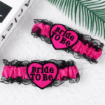 Podwiązka Bride To Be – biała lub różowa na panieński