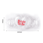 Podwiązka Bride To Be – biała lub różowa na panieński