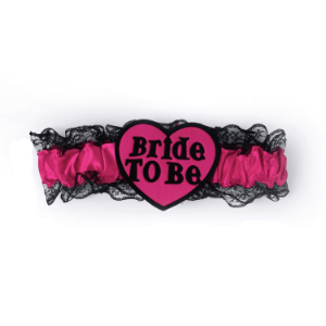 Podwiązka Bride To Be – różowa na panieński