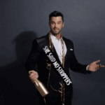 Szarfa She Said No Strippers czarna na kawalerski