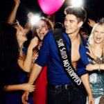 Szarfa She Said No Strippers czarna na kawalerski