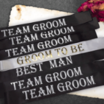 Szarfy team groom zestaw 7 czarne groom to be