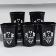 Kubki Groom’s Crew czarne 5 sztuk imprezowe