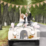 Girlanda jutowa Just Married – dekoracja ślubna 3 m