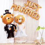 Balony Misie Para Młoda – Bride & Groom 115 cm