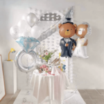 Balony Misie Para Młoda – Bride & Groom 115 cm