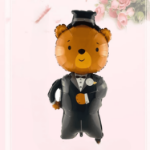 Balony Misie Para Młoda – Bride & Groom 115 cm