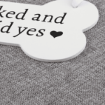 Zawieszka dla psa Daddy asked and Mommy said yes – 21,5 cm