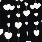 Baner serduszka papierowy – dekoracja ślubna 4 m